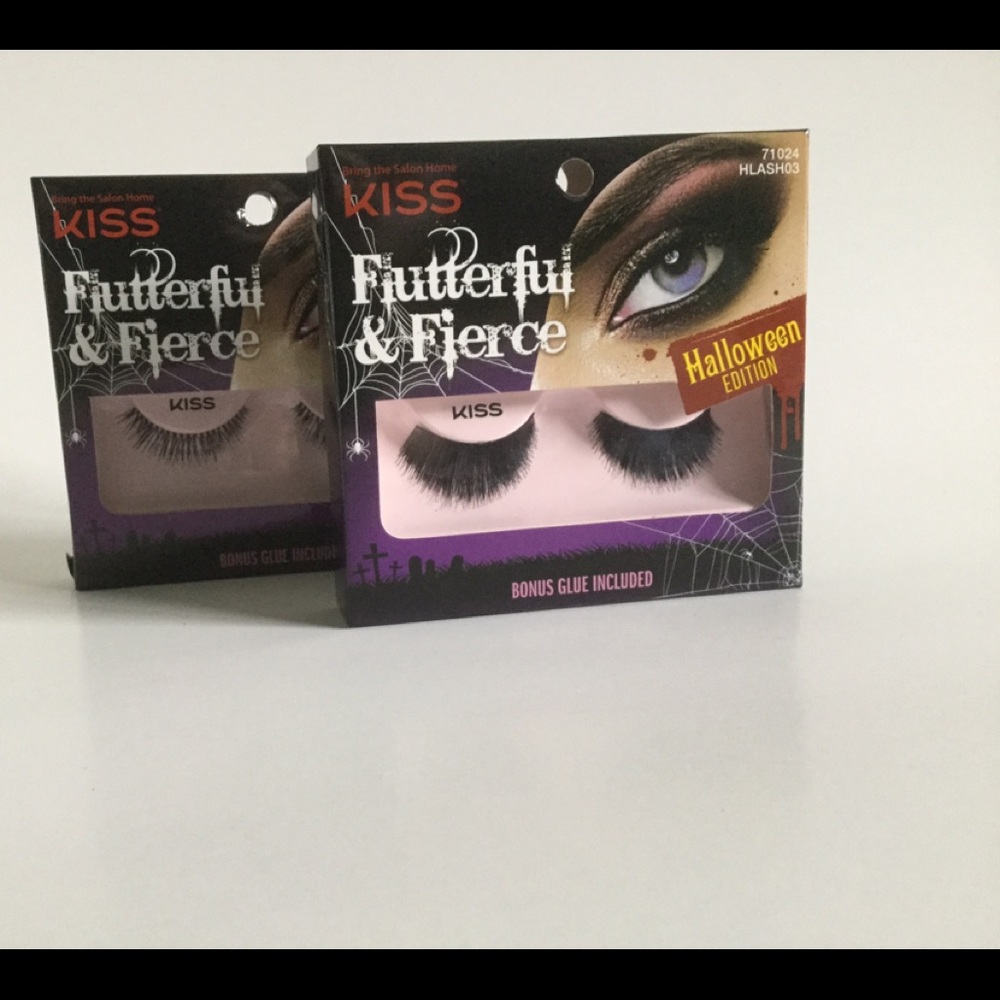 Two Flutterful And Fierce KISS Lashes Halloween